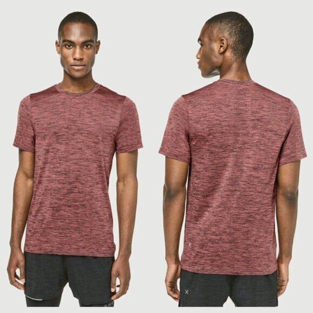 Men's Lululemon Metal Vent Tech Surge Short Sleeve S Obsidian / Br